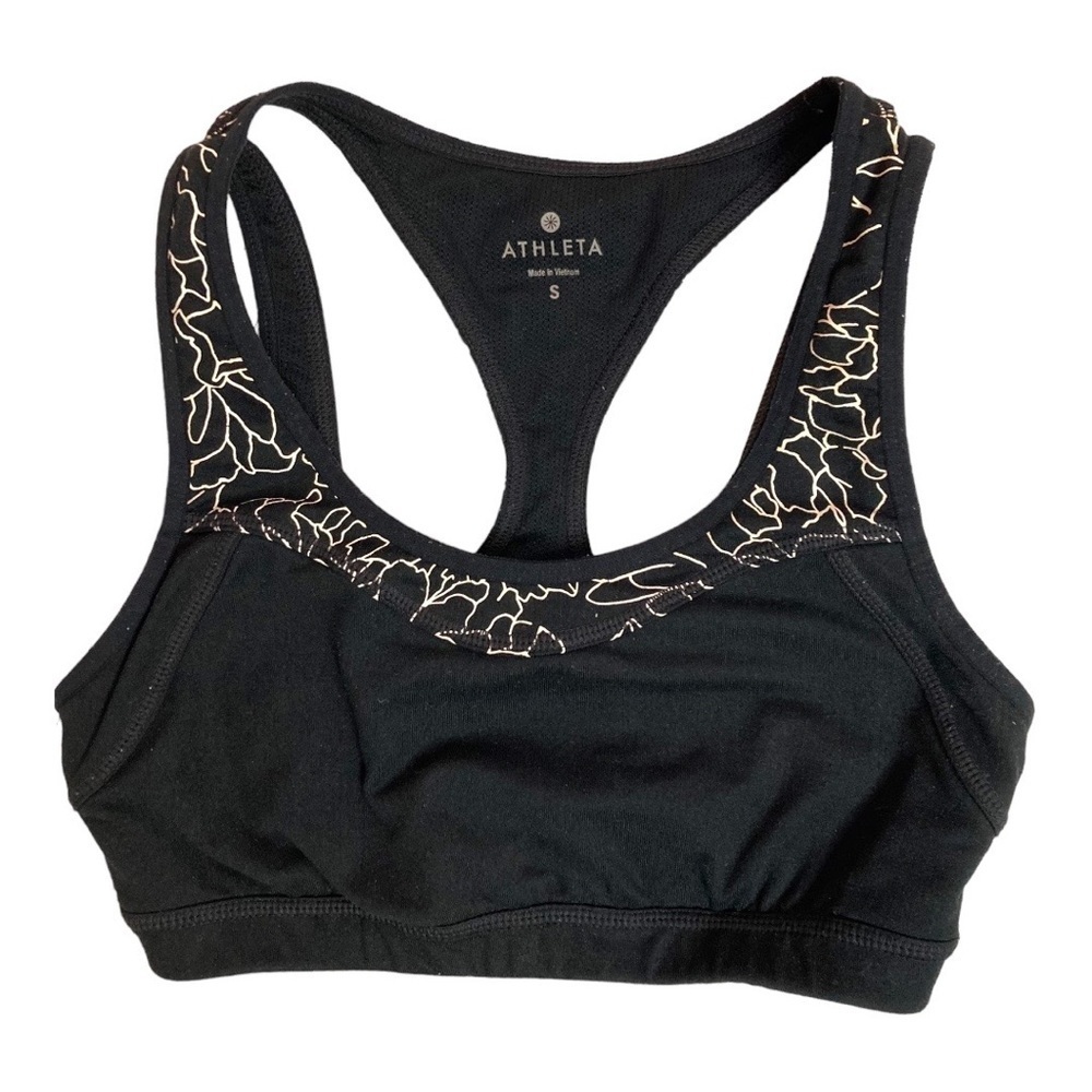 ATHLETA Women’s Black design racerback sports bra